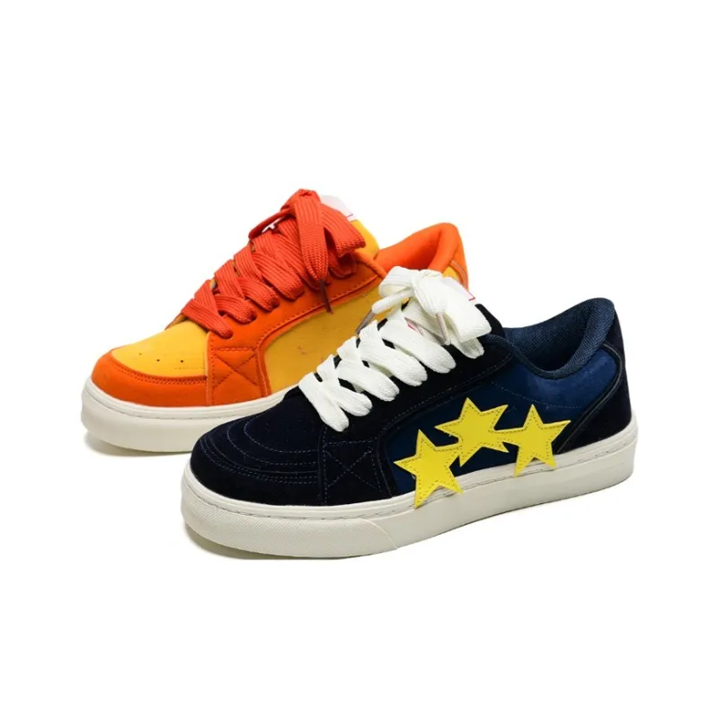 LIANGHUO Low Top Skateboard Shoes Women's Mismatched-0