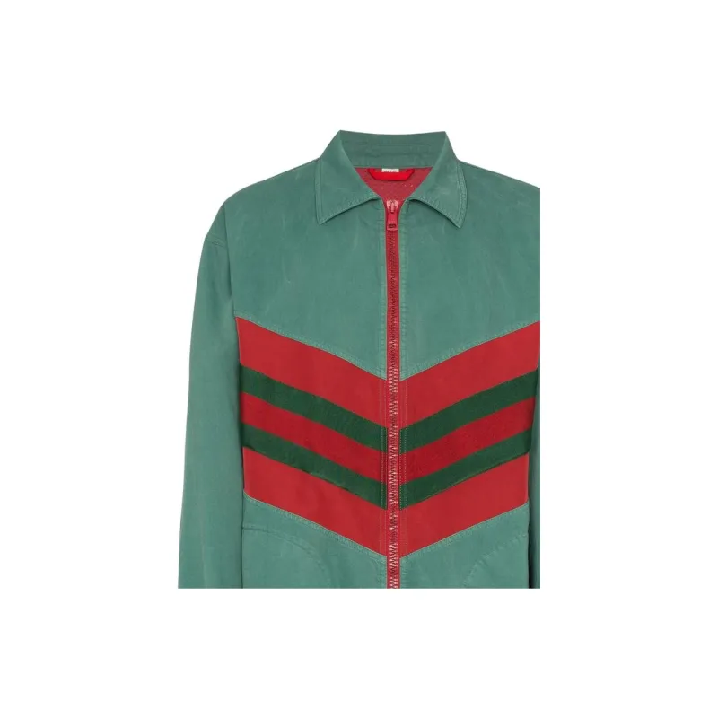 GUCCI Jackets Men Green-4