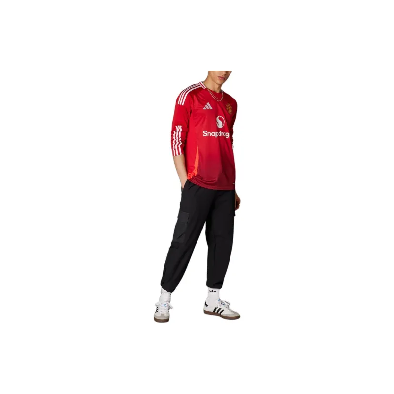 Adidas Free Shipping With AdiClub Manchester United 24/25 Long Sleeve Home Jersey-2