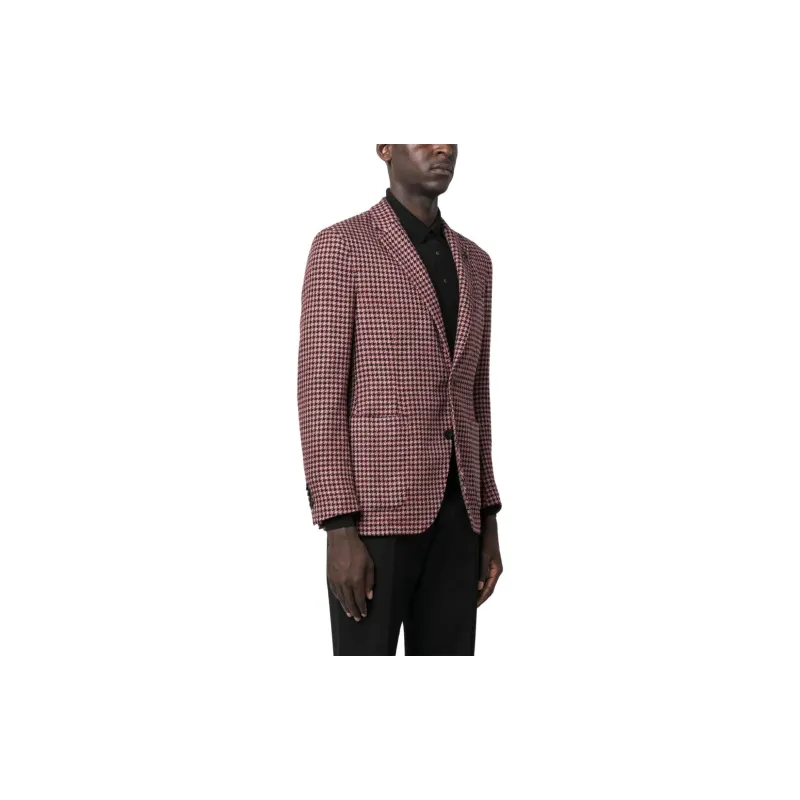 LARDINI Houndstooth pattern Blazer-3