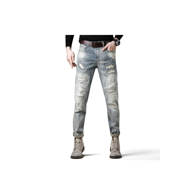 FAIRWHALE Jeans Unisex Denim Blue-4