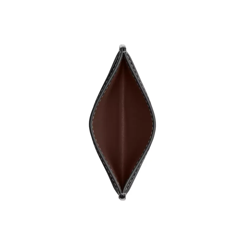 COACH Refined Calfskin Card Holder Mini Women's Maple-2
