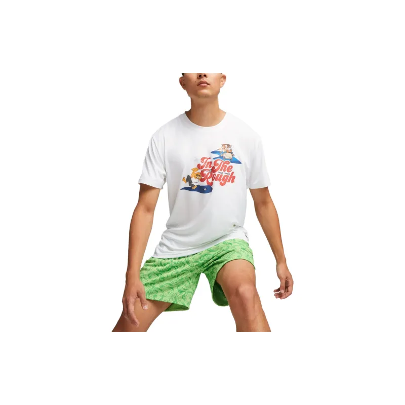 PUMA Puma Golf X Hoops T-Shirt Men's White-3