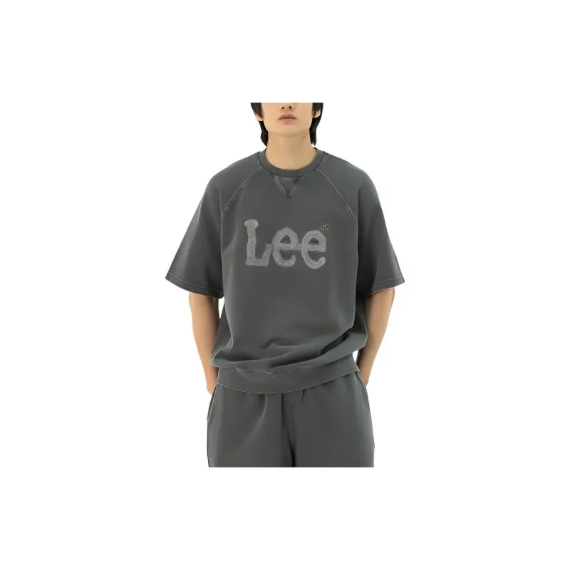 Lee T Shirts Unisex Charcoal-7