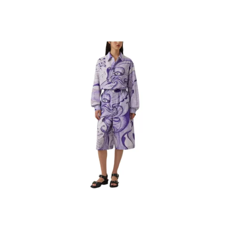 Lemaire Angkasapura Bermuda Shorts Casual Shorts Unisex Purple-4