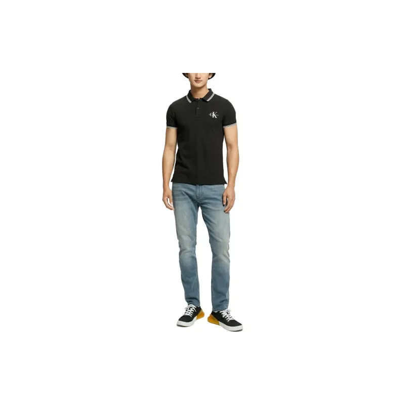 CALVIN KLEIN Polo Shirt Men's Black-1