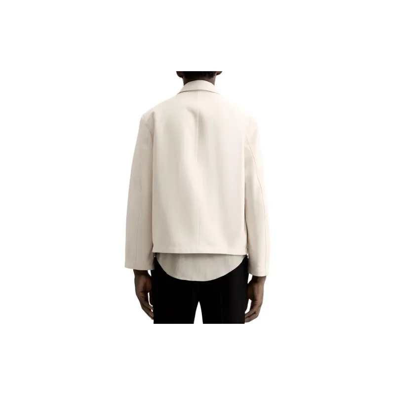 ZARA Jackets Coats Men's Raw White-2