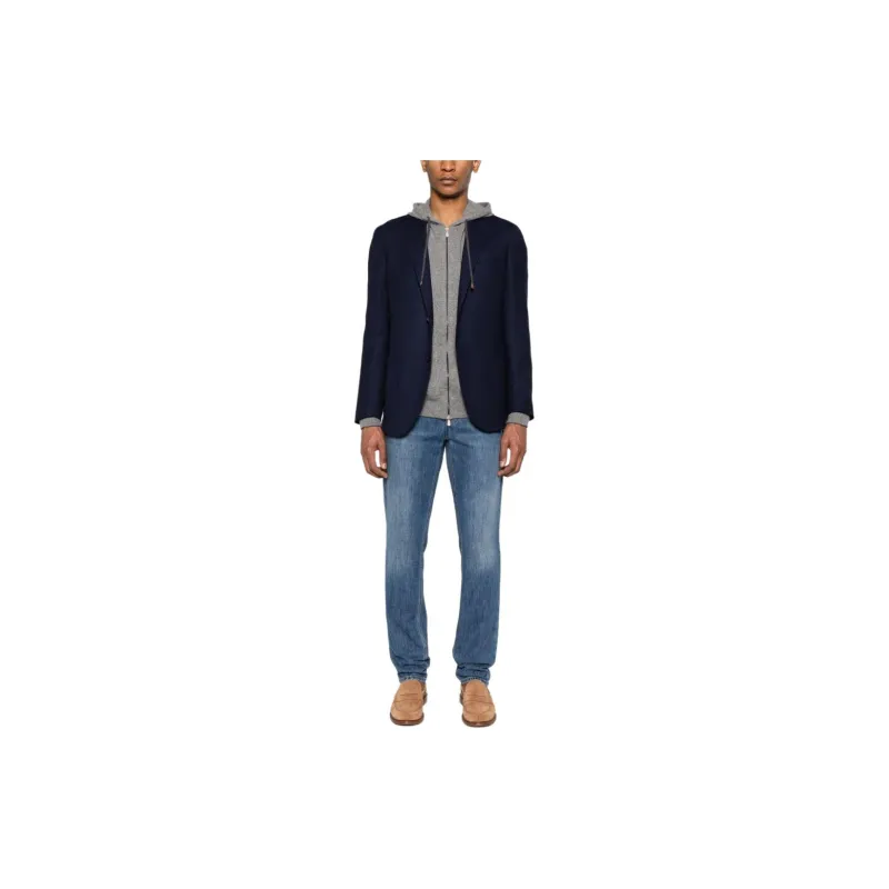 Corneliani Mélange effect Single breasted Blazer-1