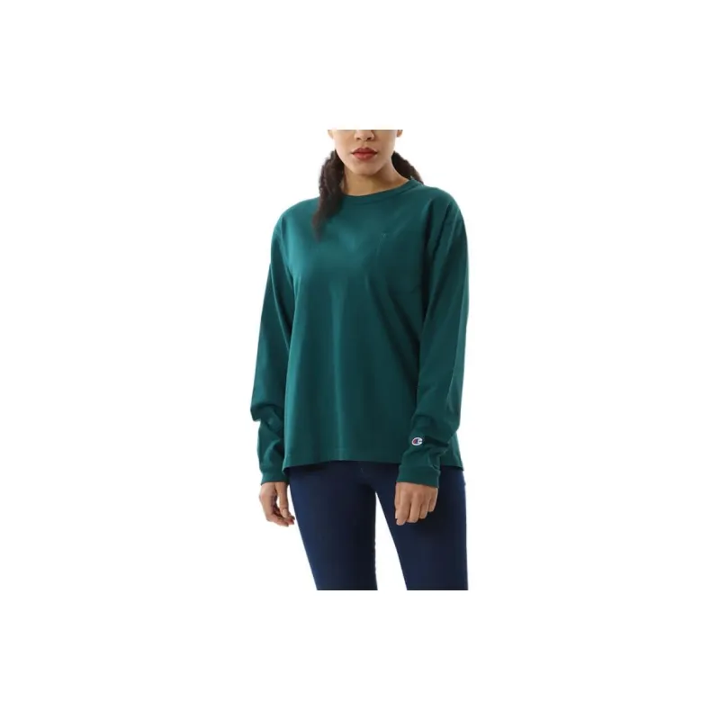 Champion FW22 Drop Shoulder Sleeve T Shirt Men's Turquoise-3