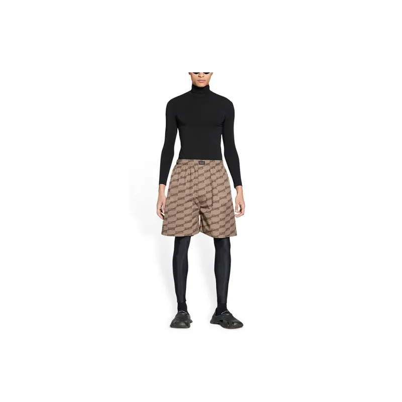 Balenciaga SS22 Casual Shorts Men's Brown-2