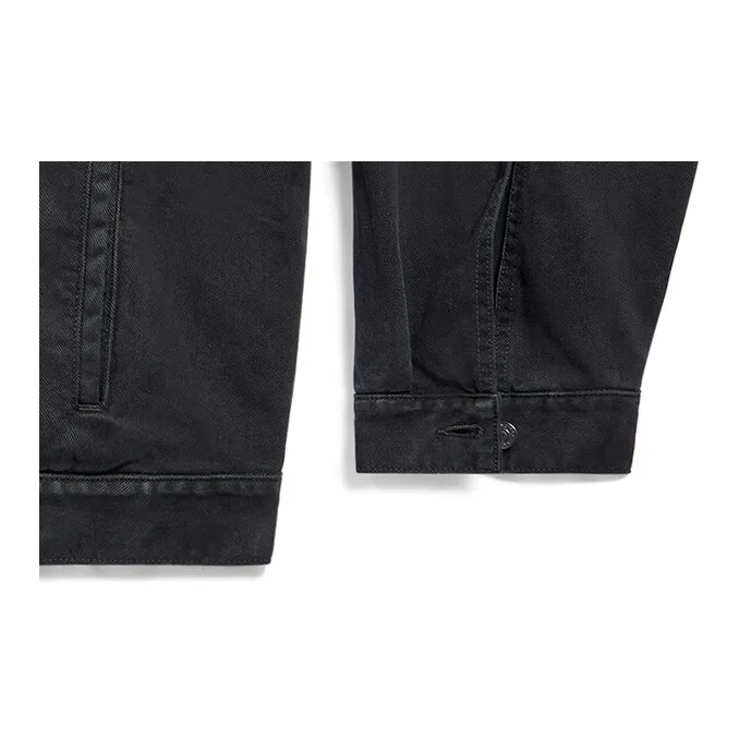 Balenciaga Collared Button Up Denim Jacket-6