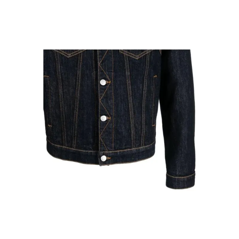 Alexander McQueen Denim Jackets Men Blue-5