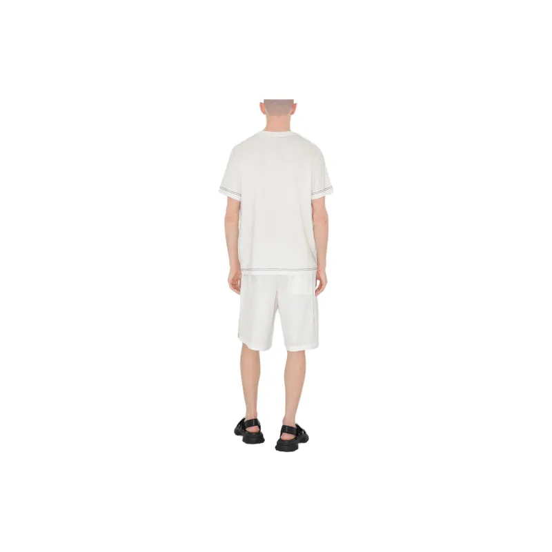 Burberry Logo Detailed Crewneck T Shirt-6