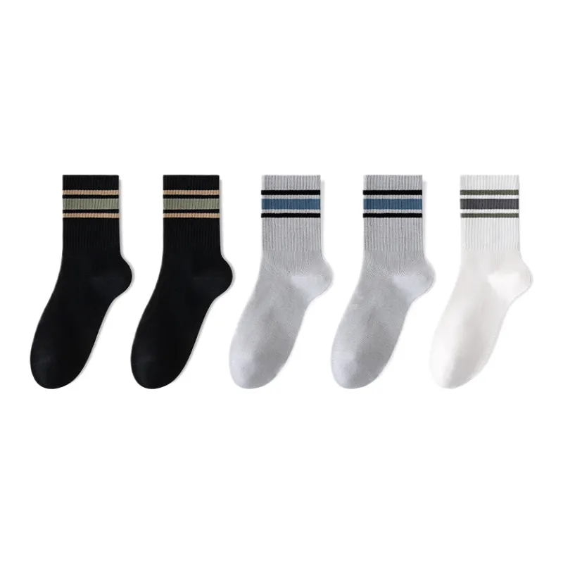 Lan Miao Mid Calf Socks Men's 5 Pack-7