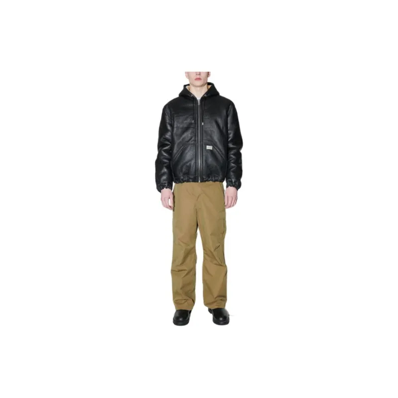 Stussy X Our Legacy Work Shop Reversible Shearling Zip Hoodie-2