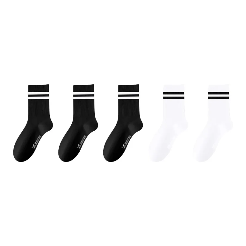 MIIOW Mid Calf Socks Women's 5 Pack-10