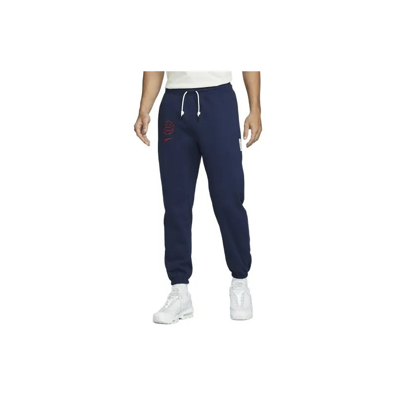 Nike Knitted Sweatpants Men Dark Navy Blue-3