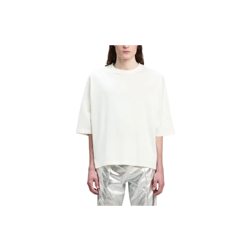 PALM ANGELS College Drop shoulder Cotton T shirt-1