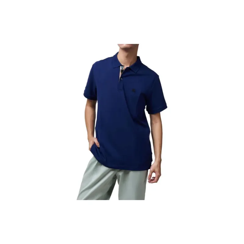 Burberry Oxford Logo Embroidered Polo Shirt-1