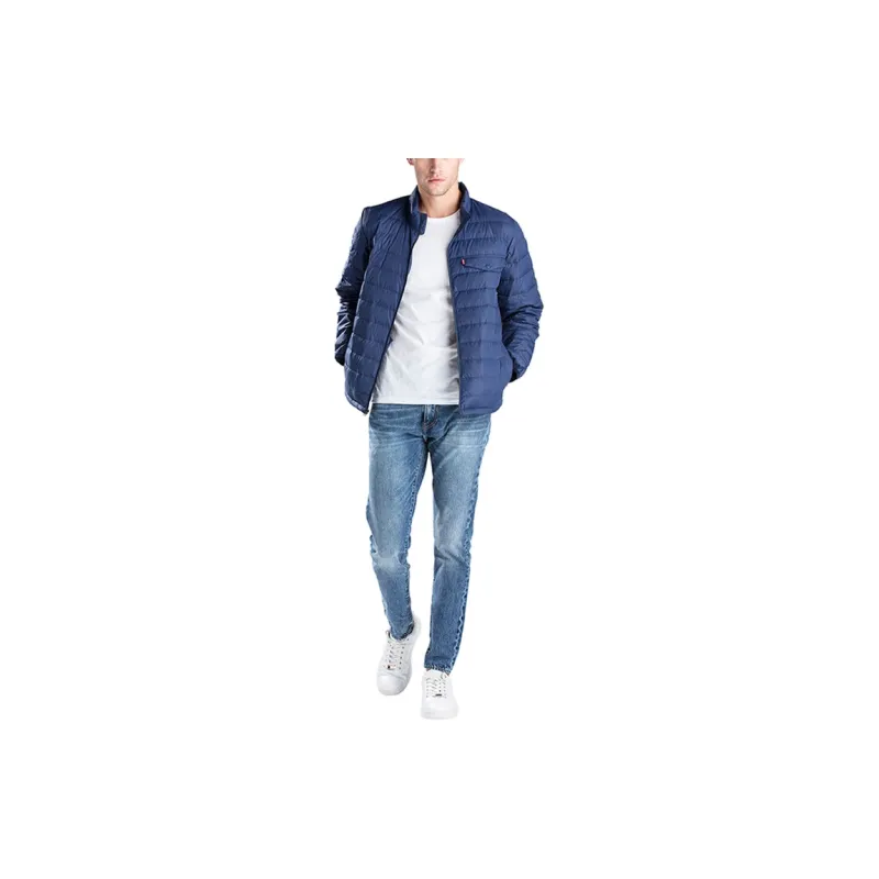 Levis Down Jackets Men Blue-2