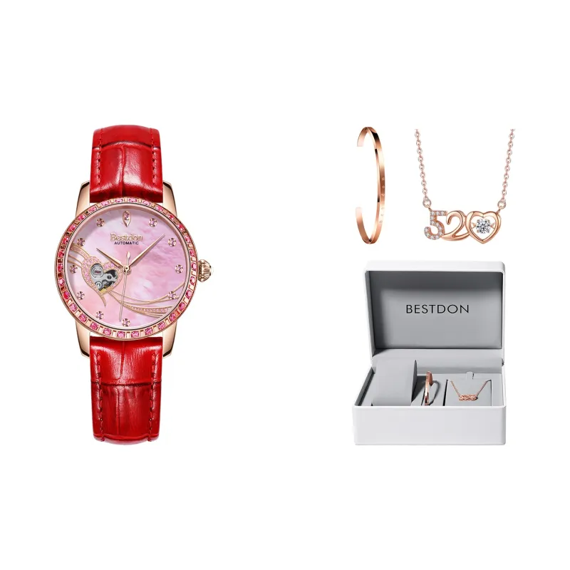 Bestdon Automatic Mechanical Movement Ceramic Strap Watch Women's Watch Mother-of-Pearl Color Watch Dial-11