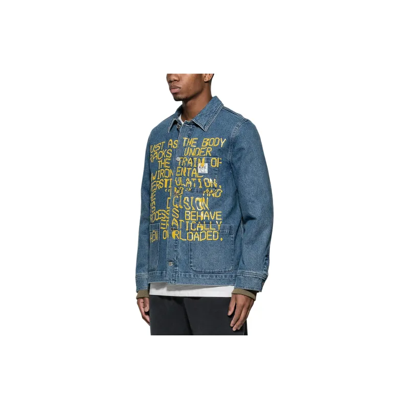 A.P.C x Brain Dead Denim Jacket Men's Denim Blue-3