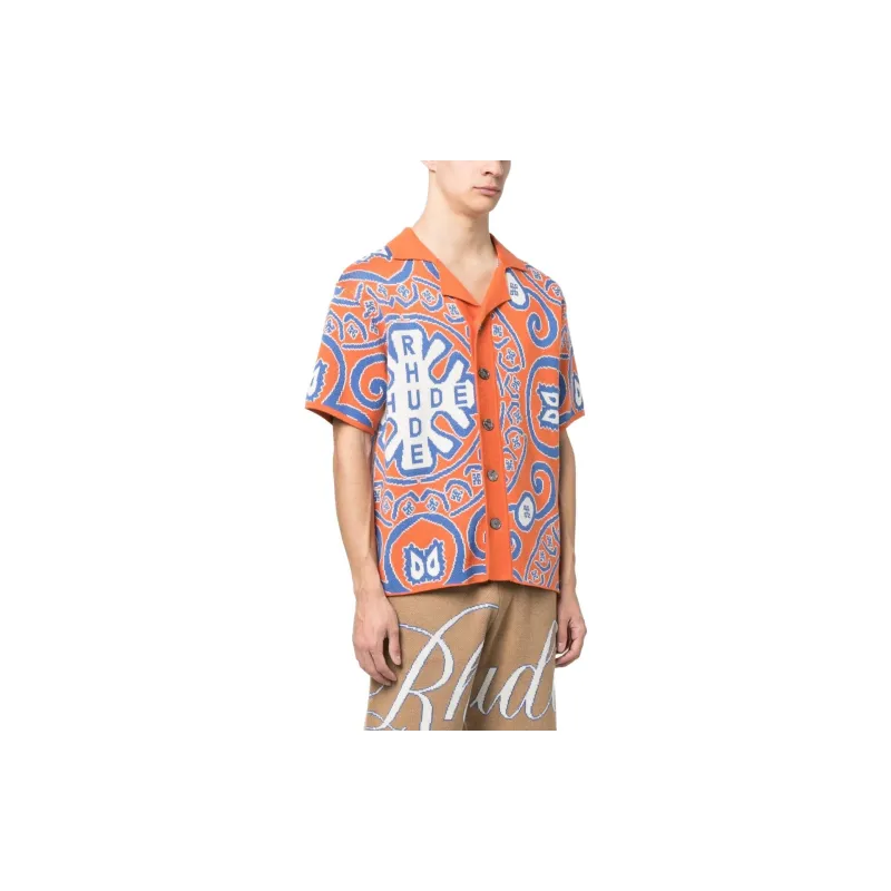 RHUDE Shirts Men Orange-2