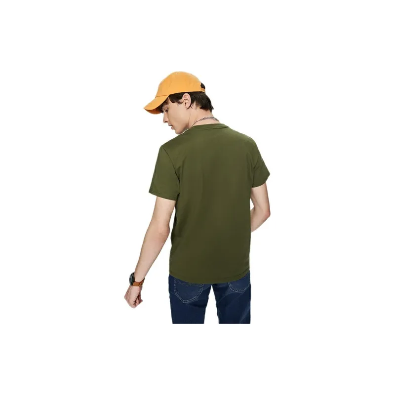 Lee T Shirts Men Olive Green-4