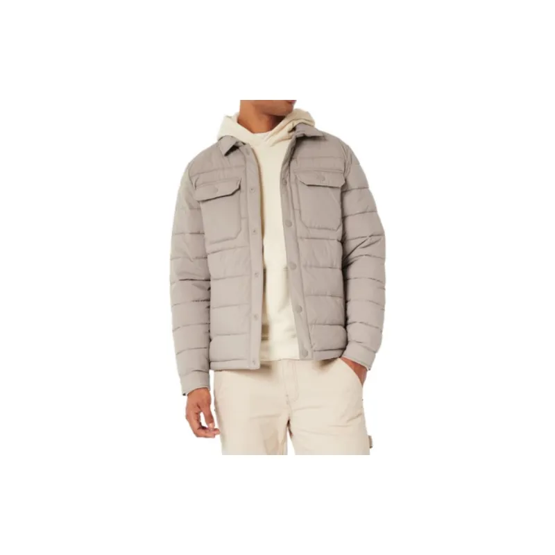 Hollister Jackets Men Camel-1