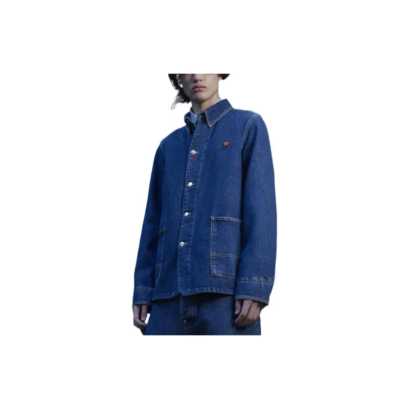 KENZO X Nigo Boke Flower Crest Denim Workwear Jacket-2