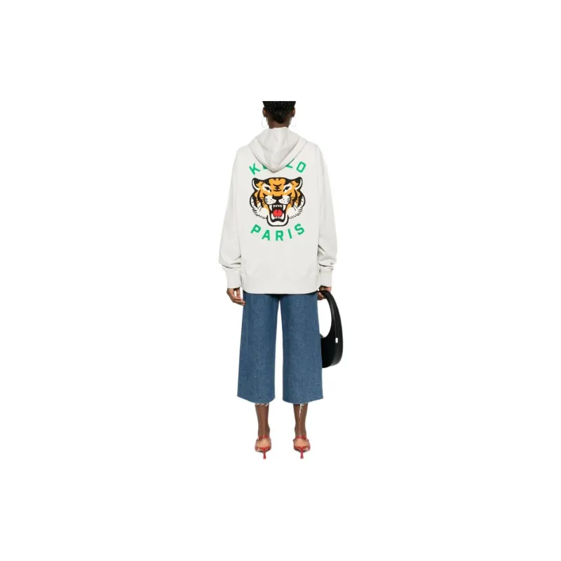 KENZO Lucky Tiger Genderless Embroidered Oversized Hoodie-3