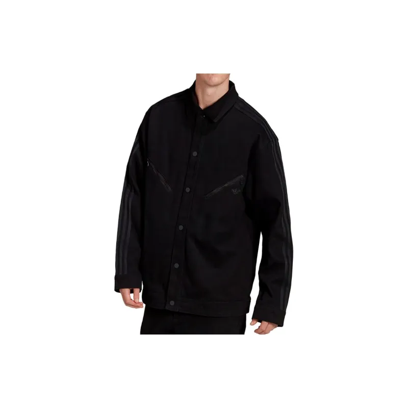 Adidas Originals BLUE VERSION MONTREAL TRACK Denim Jacket Men's Black-1