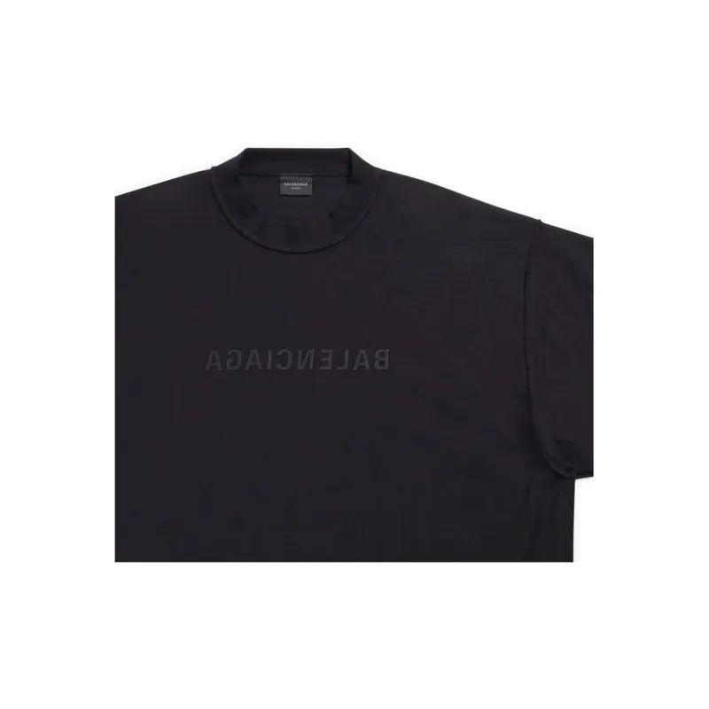 Balenciaga Mirror Balenciaga FW22 T Shirt Unisex Black-6