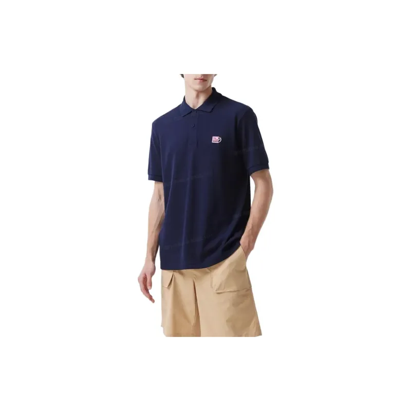 LACOSTE SS24 Polo Shirt Men's Navy Blue-3