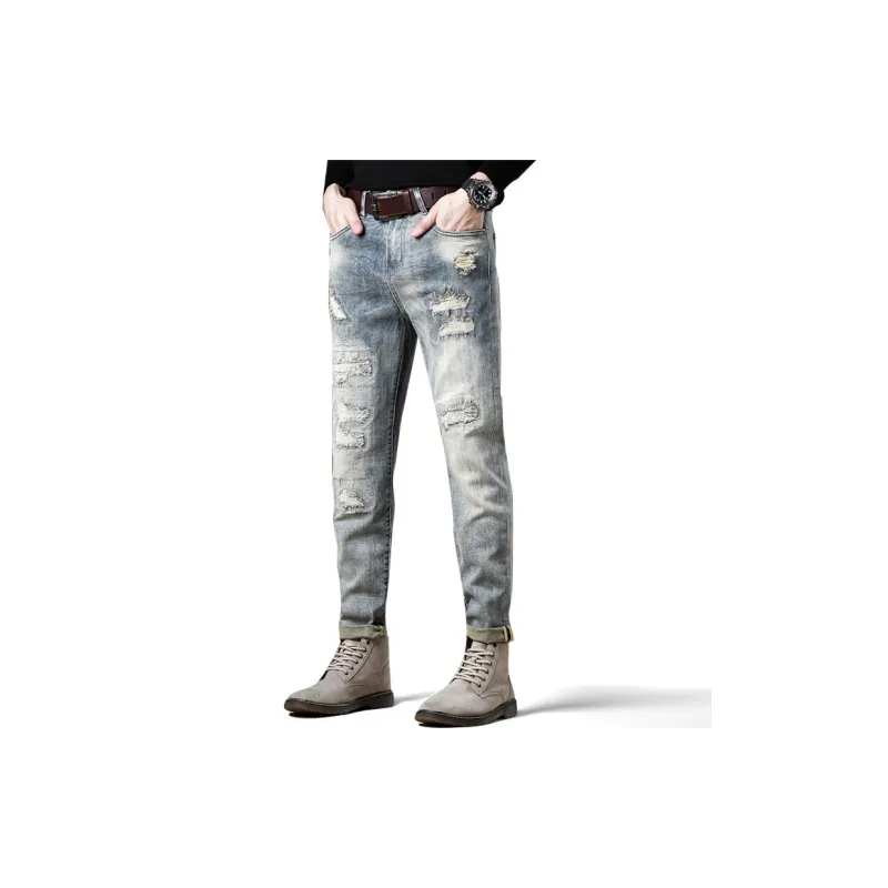 FAIRWHALE Jeans Unisex Denim Blue-3