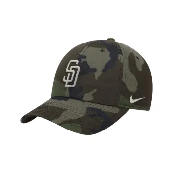 Nike Cotton Baseball Caps Men's Green Camouflage