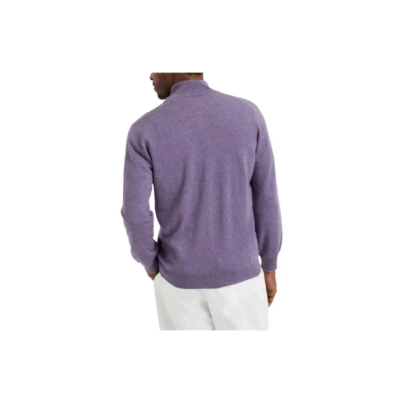 Brunello Cucinelli Funnel Neck Knitted Polo Shirt-2