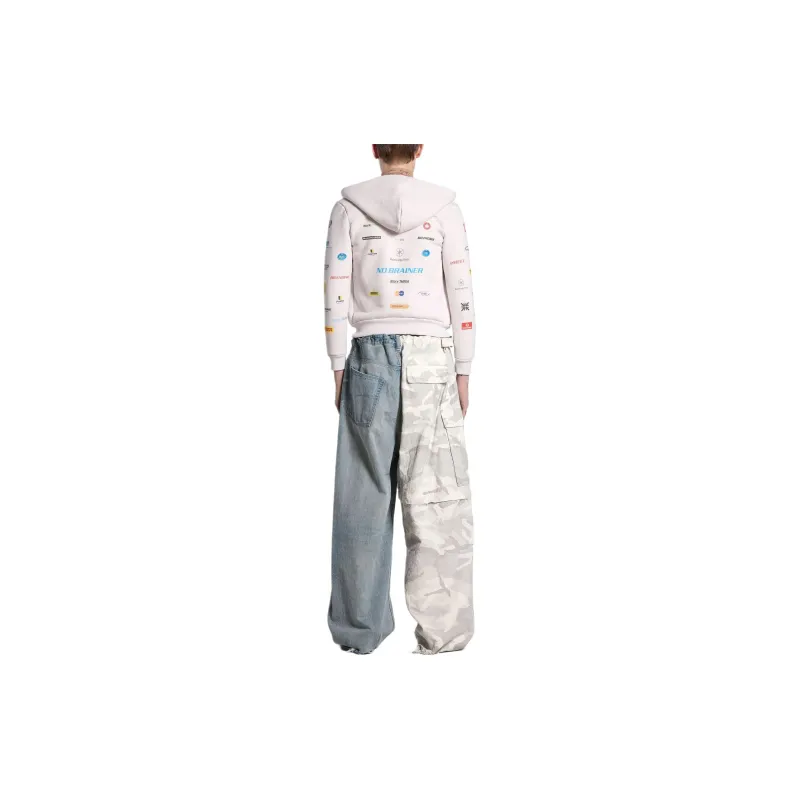 Balenciaga Business English Zip-Up Hoodie-3