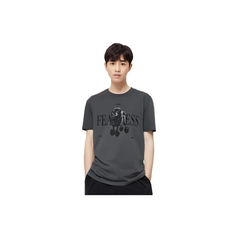 HUGO BOSS T Shirt Men's Black Gray-9