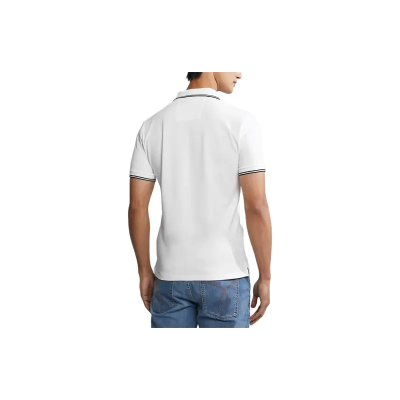 CALVIN KLEIN Polo Shirt Men Bright White-3