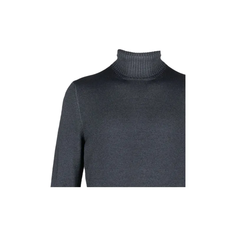 BARBA Roll neck Virgin wool Jumper-4