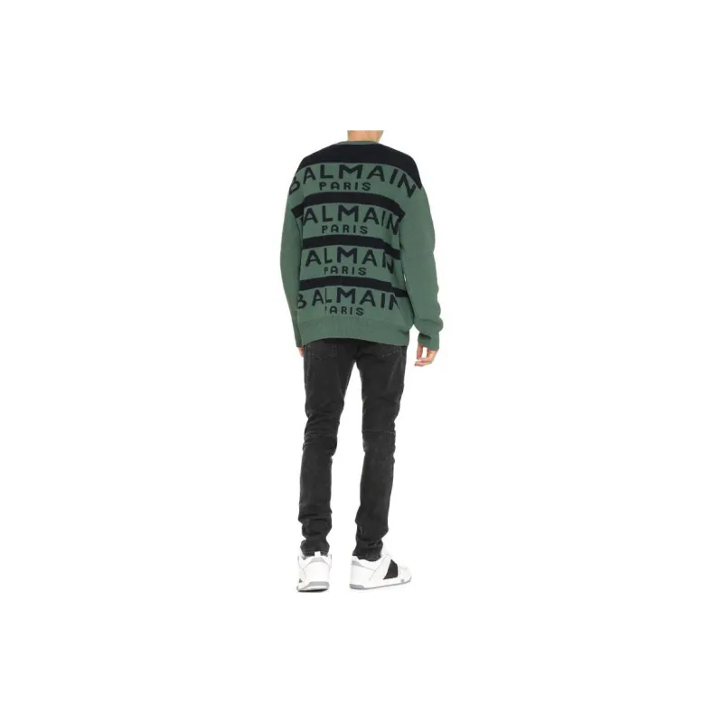 BALMAIN Sweaters Men Green-3