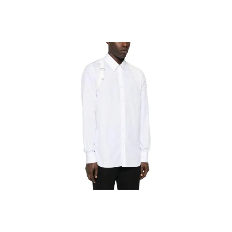 Alexander McQueen Harness Buckle Detailed Buttoned Shirt-3