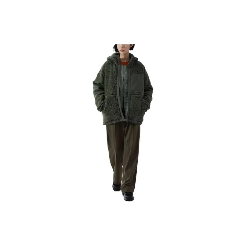 White Mountaineering X UNIQLO Sweatshirts Unisex Dark Green-2
