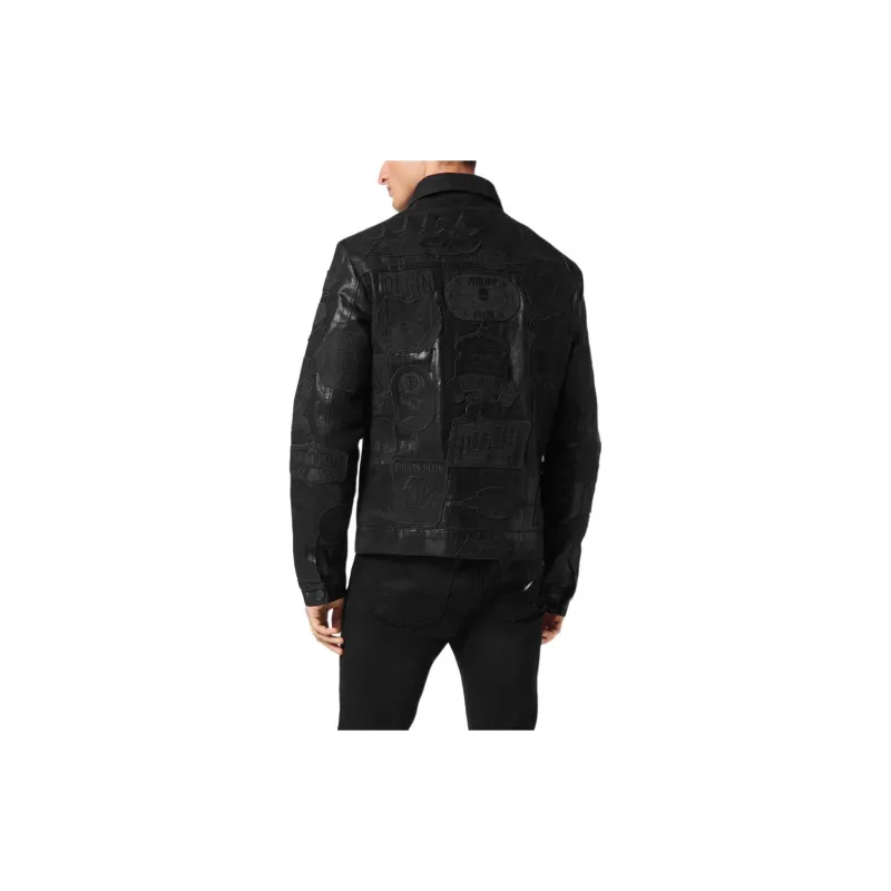 PHILIPP PLEIN Zipped Denim Jacket-2