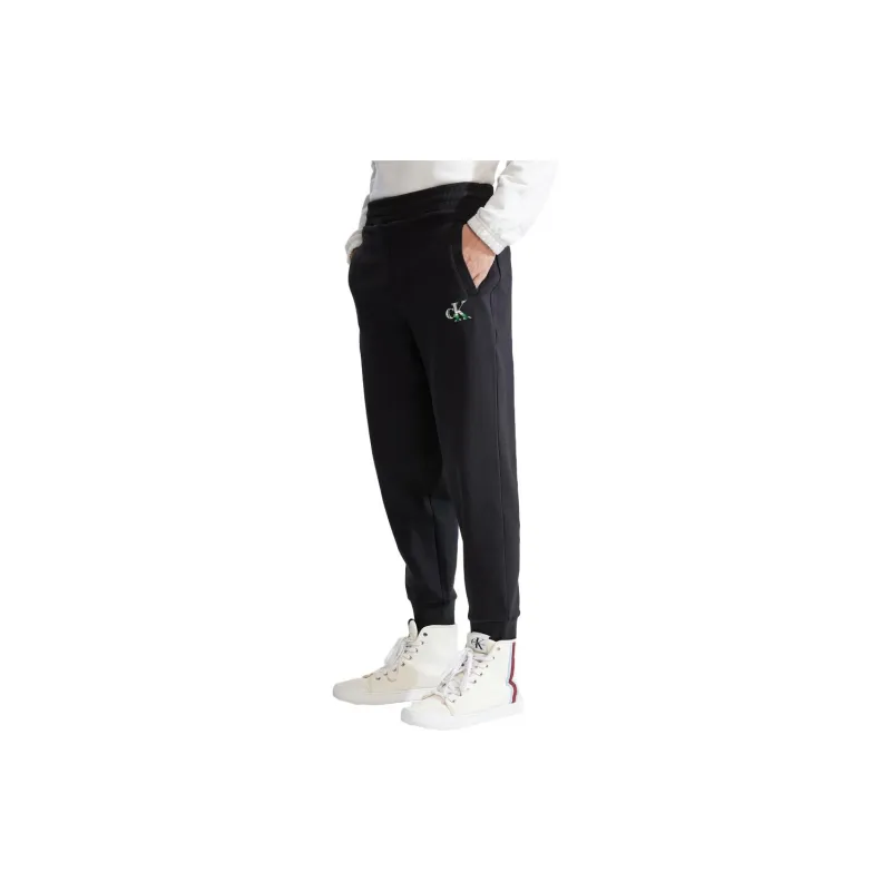 CALVIN KLEIN Knitted Sweatpants Men's Space Black-1