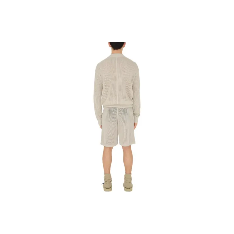 Burberry Logo Embroidered Drawstring Mesh Shorts-3