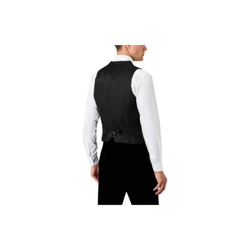 GIORGIO ARMANI Vests Men Black-2