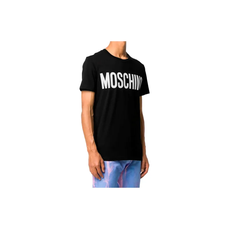 MOSCHINO Logo Printed Crewneck T-Shirt-2