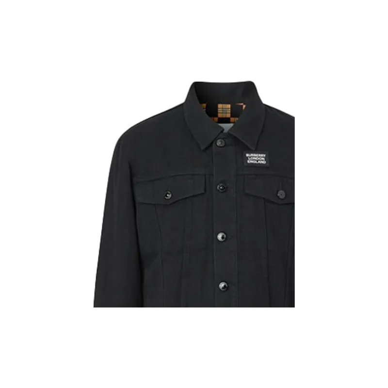 Burberry Denim Jacket Men's Black-2
